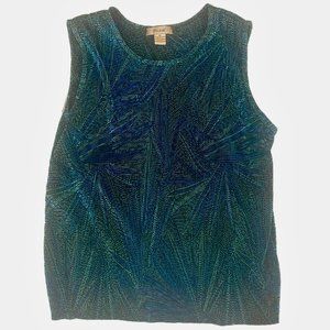 VINTAGE PLISSE SLEEVELESS TOP